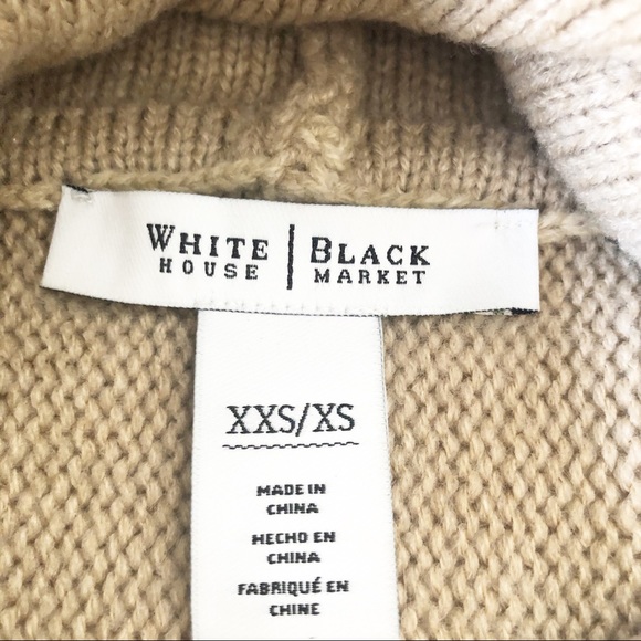 WHBM Cowl Neck Fringe Poncho SZ XXS/XS - Picture 6 of 6